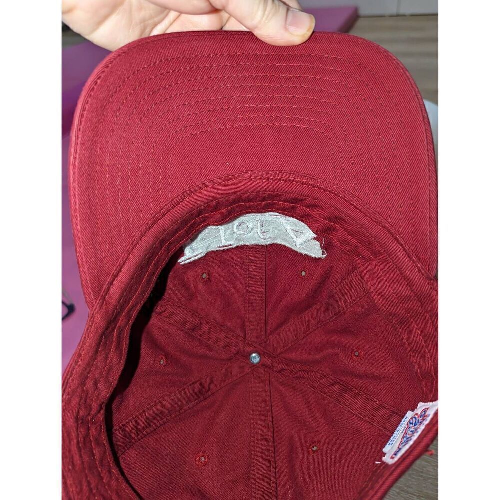 Vintage University Of Arkansas Three Bar Baseball Cap Hat 90's - Picture 8 of 11